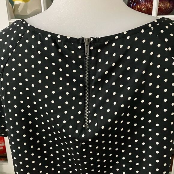 Black White Polka Dot Top Sz Small American Eagle - Picture 10 of 10